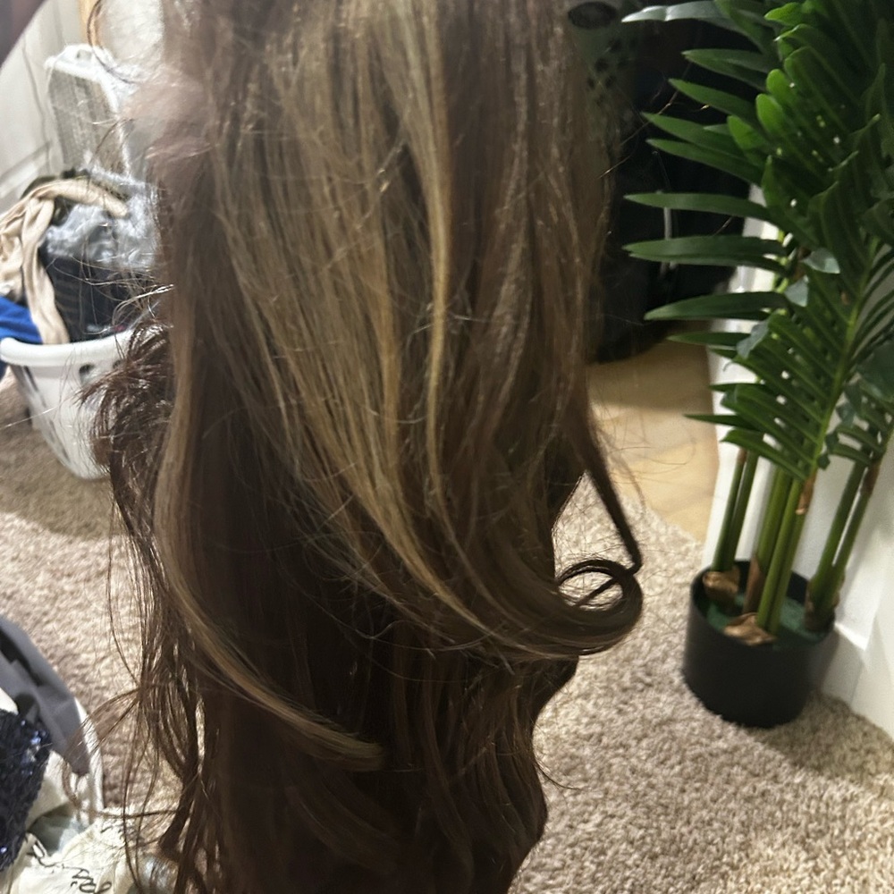 Brown ombré hair wig